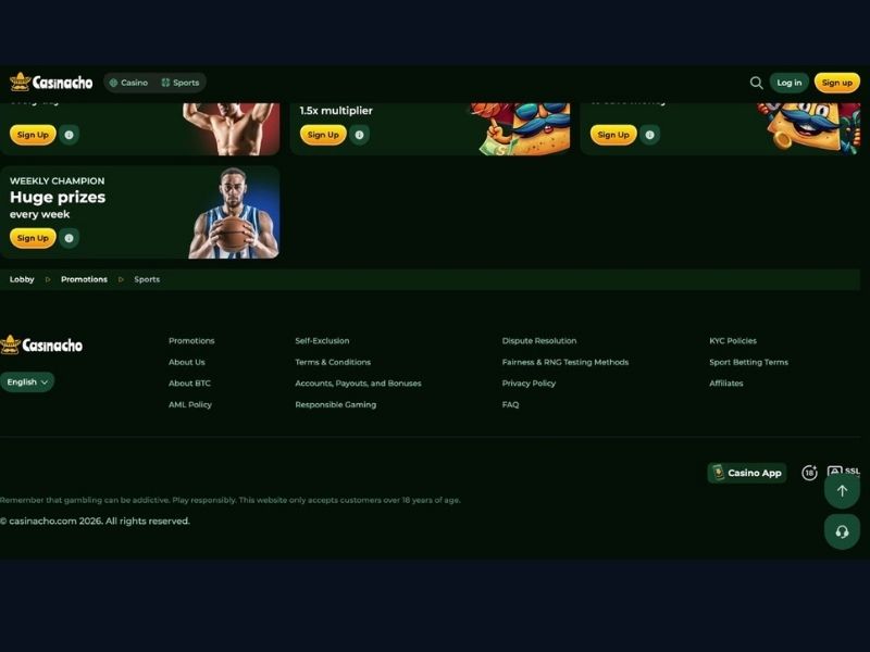 App-Einrichtung und Anbieter-Navigation mobil bei Casinacho Casino für Deutschland